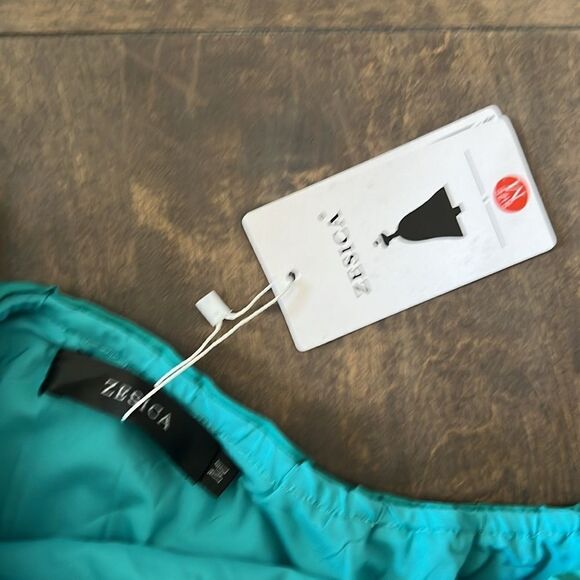 NWT ZESICA ONE SHOULDER EMPIRE WAIST RUFFLE MAXI DRESS - Picture 6 of 12